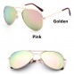 Kocotree Fashion Kids Aviator Sunglasses Kids Boys Girls Classic Design Silver Frame Blue Lens Pilot Sun Glasses For Children