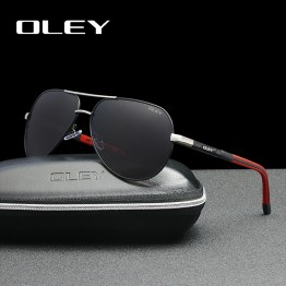 OLEY Men sunglasses Aluminum magnesium polarized pilot glasses Fashion Classic Pilot Summer Protection sun glasses Goggles UV400